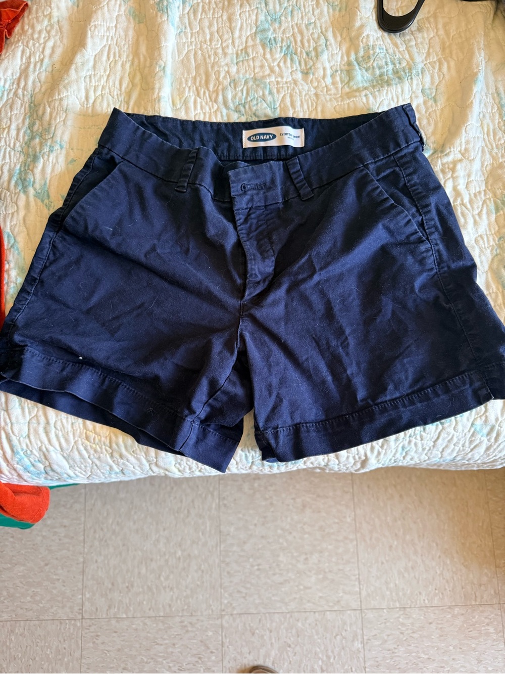 Old Navy Navy Blue Chino Bermuda Shorts